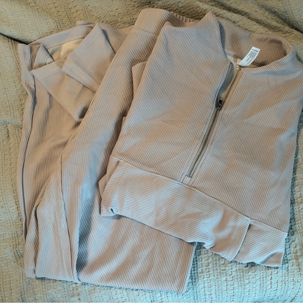 90 Degree By Reflex Lunar Dust Ribbed Pants